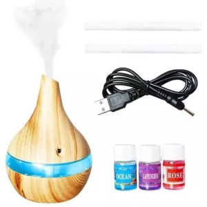 Nawilżacz Powietrza Dyfuzor Zapachowy 4w1 LED USB 300ml