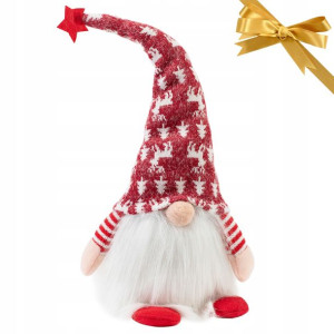 Mikołaj Skrzat Krasnal Prezent Na Święta 42cm Gnom