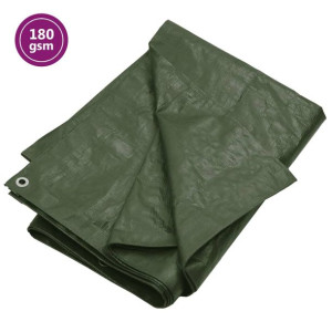 Plandeka, 180 g/m², 3x5 m, zielona, HDPE