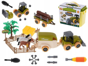 Gospodarstwo rolne siewnik farma traktor zestaw XL