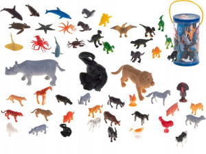Zwierzęta Zestaw Edukacyjny Zwierzątek Figurki Zoo