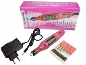 Frezarka do paznokci manicure pedicure + frezy 9w