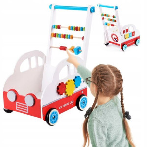 Pchacz Chodzik Drewniany Edukacyjny Montessori 6w1