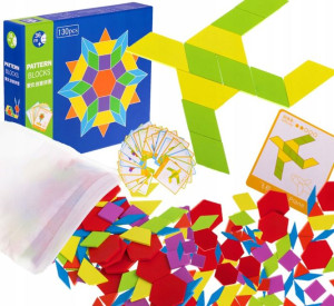 Puzzle Drewniane Układanka Edukacyjna Klocki