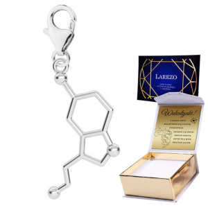 Zawieszka + GRAWER Wzór Serotonina srebro 925