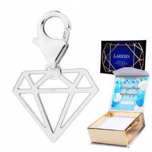 Zawieszka + NADRUK Diament srebro 925