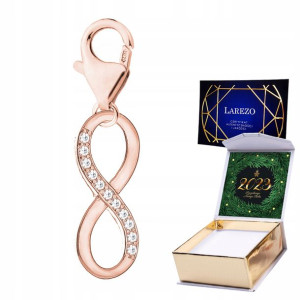 Zawieszka + NADRUK Infinity Znak złoto srebro 925