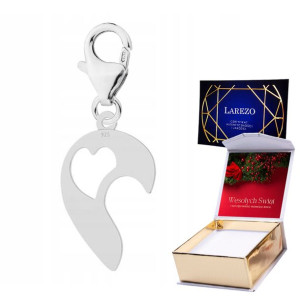 Zawieszka + NADRUK Serce Love srebro 925