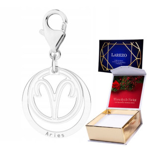 Zawieszka + NADRUK Znak zodiaku Baran srebro 925