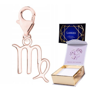 Zawieszka + NADRUK znak zodiaku Panna złoto S925