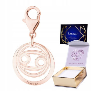 Zawieszka + NADRUK Zodiak Rak złoto srebro 925