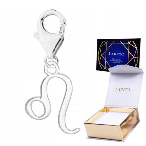 Zawieszka wisząca znak zodiaku Lew srebro 925