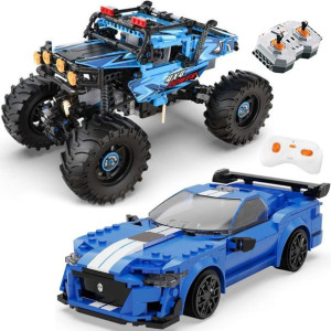 Zestaw Cada Klocki Zdalnie sterowane Niebieski Monster Truck 699 el. i Poja