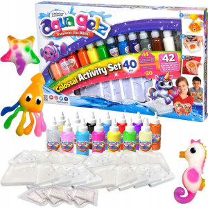 Aqua Gelz Duży Zestaw kreatywny XXL 14 kolorów żelu