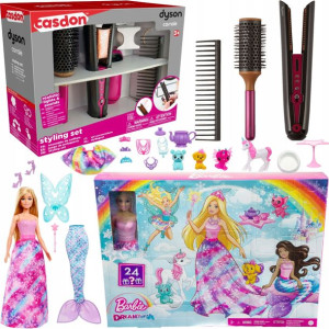 Dyson Zestaw do stylizacji włosów z prostownicą Corrale 4 el.+ Barbie Dream