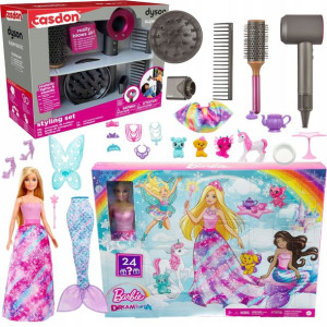 Dyson Zestaw do stylizacji włosów Supersonic 5 el.+Barbie Dreamtopia Kalend
