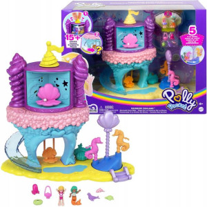 Polly Pocket Zestaw Tęczowy lunapark syreny 15 elementów