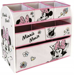 Arditex Regał / Organizer na zabawki 6 pojemników Myszka Minnie