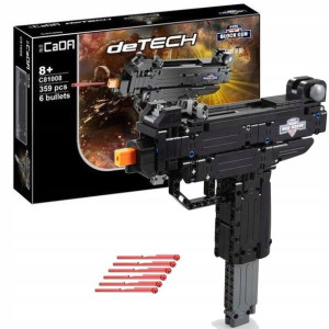 Cada C81008W Klocki broń strzela pistolet maszynowy Micro UZI + amunicja
