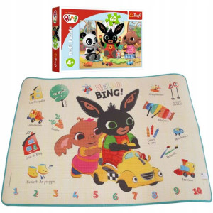 Zestaw Piankowa mata Króliczek Bing 120 x 90 cm + Puzzle