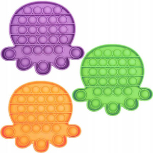 Zabawki sensoryczne antystresowe Push Bubble Pop it 3 ośmiorniczki