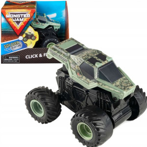 Monster Jam 1:43 ciężarówka Soldier Fortune click & flip