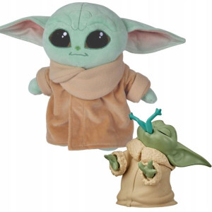 Zestaw Star Wars Disney Baby Yoda Mandalorian figurka 6cm + Maskotka Mandal