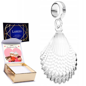 Charms + NADRUK Muszla Muszelka srebro 925