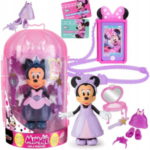 Disney Myszka Minnie Mini Lalka Księżniczka + smartfon z torebką Myszka Min