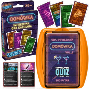 Zestaw gier Top Trumps Quiz 500 pytań Domówka + Imprezowa gra karciana dla