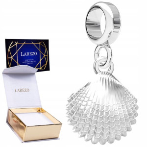 Charms wiszący Muszelka Morze srebro 925