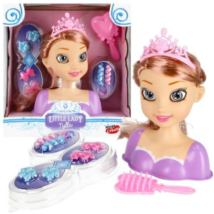 Głowa do czesania i stylizacji włosów Little Lady Ruda Nella + akcesoria