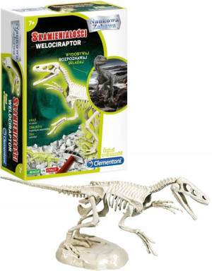 Naukowa Zabawa Skamieniałości Velociraptor fluorescencyjny