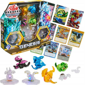Bakugan Evolutions Genesis Collection zestaw 8 figurek 2 świecące