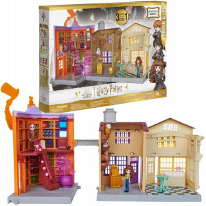 Harry Potter Zestaw Diagon Alley Ulica pokątna 3 sklepy Hermiona i Lupin
