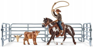 Schleich Farm World Kowboj łapiący na lasso