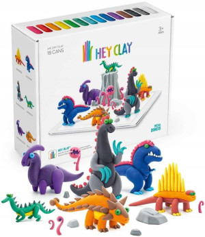 Hey Clay Masa Plastyczna Zestaw Dinozaury
