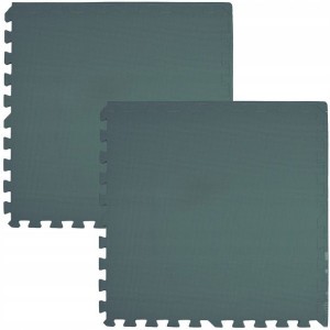 Humbi Mata piankowa Puzzle piankowe 2 szt. ciemnozielony 62 x 62 x 1 cm but