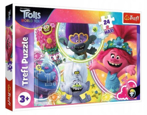 Puzzle Maxi 24 elementów Muzyczny świat Trolli