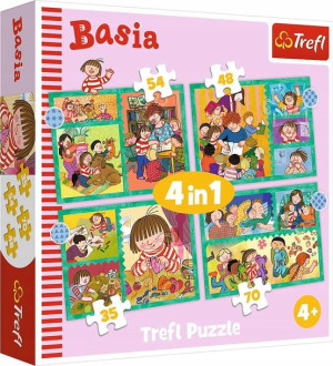 Puzzle 4w1 Przygody Basi 207 elementów