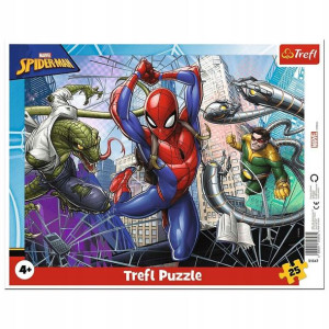 Marvel Puzzle ramkowe 25 elementów Odważny Spiderman