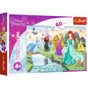 Disney Puzzle 60 elementów Poznaj Księżniczki