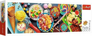 Puzzle 1000 elementów panorama Słodkie przysmaki