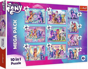 My Little Pony Puzzle Zestaw 10w1 Lśniące Kucyki Pony 329 elementów