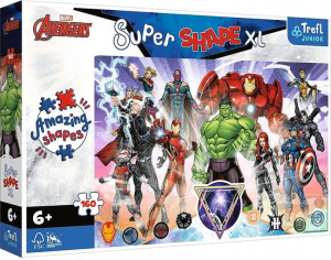 Puzzle 160 elementów Super Shapes XL Odwaga Avengers