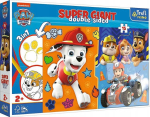 Primo Puzzle Giant 3w1 15 elementów Poznaj Psi Patrol