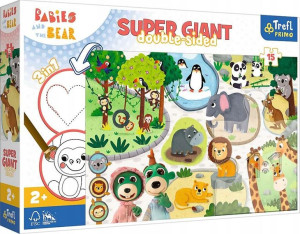Primo Puzzle Giant 3w1 15 elementów Bobaski w ZOO