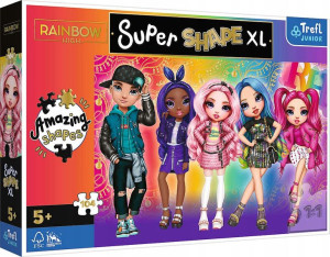 Puzzle 104 elementy Super Shapes XL Stylowe Rainbow High