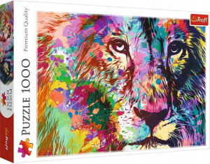Puzzle 1000 elementów Kolorowy lew