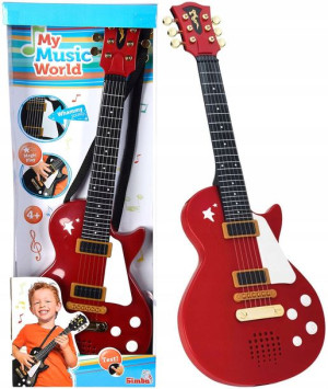 Simba Gitara elektryczna rockowa bordowa 683-7110